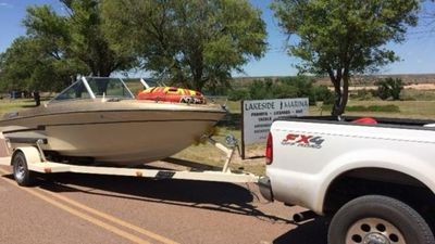 Image for story: Boaters take advantage of full recreational boating at Greenbelt Lake 