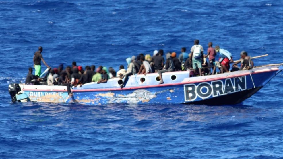 Image for story: GALLERY: U.S. Coast Guard returns 99 Haitians after intercepting overloaded boat