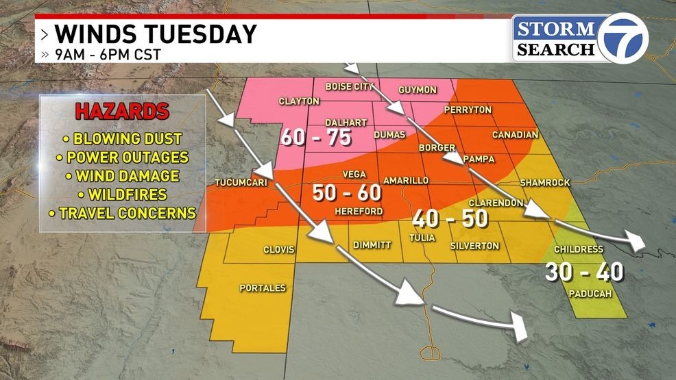 Image for story: High winds and fire potential this week in the Texas panhandle