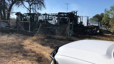 Image for story: Fire destroys Eastland County home, owner hospitalized 