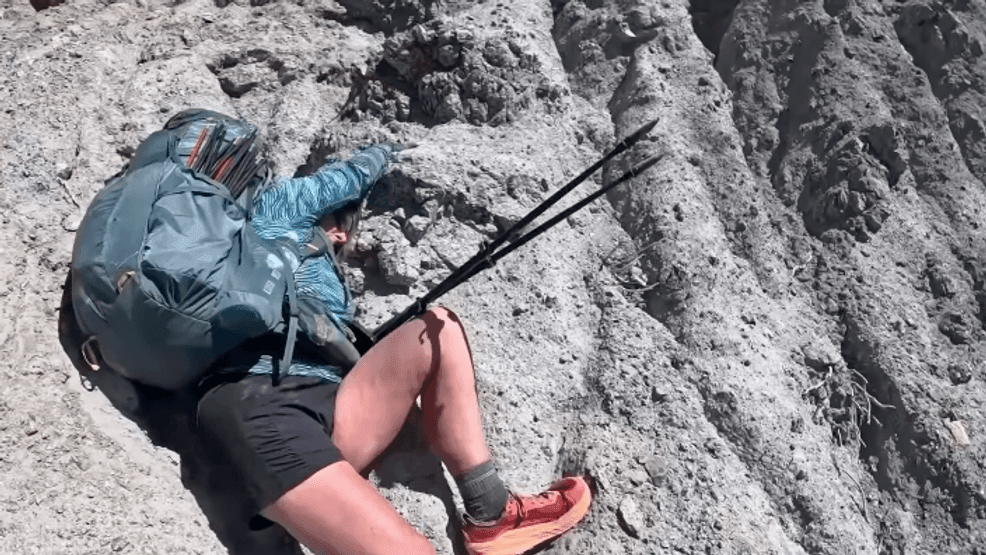 Image for story: WATCH: Hiker's cliffside rescue on Pacific Crest Trail